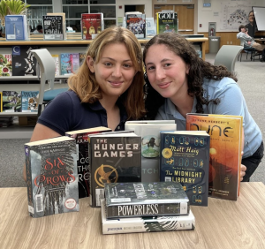 Picture of Lily and Simone with this month’s book recommendations.